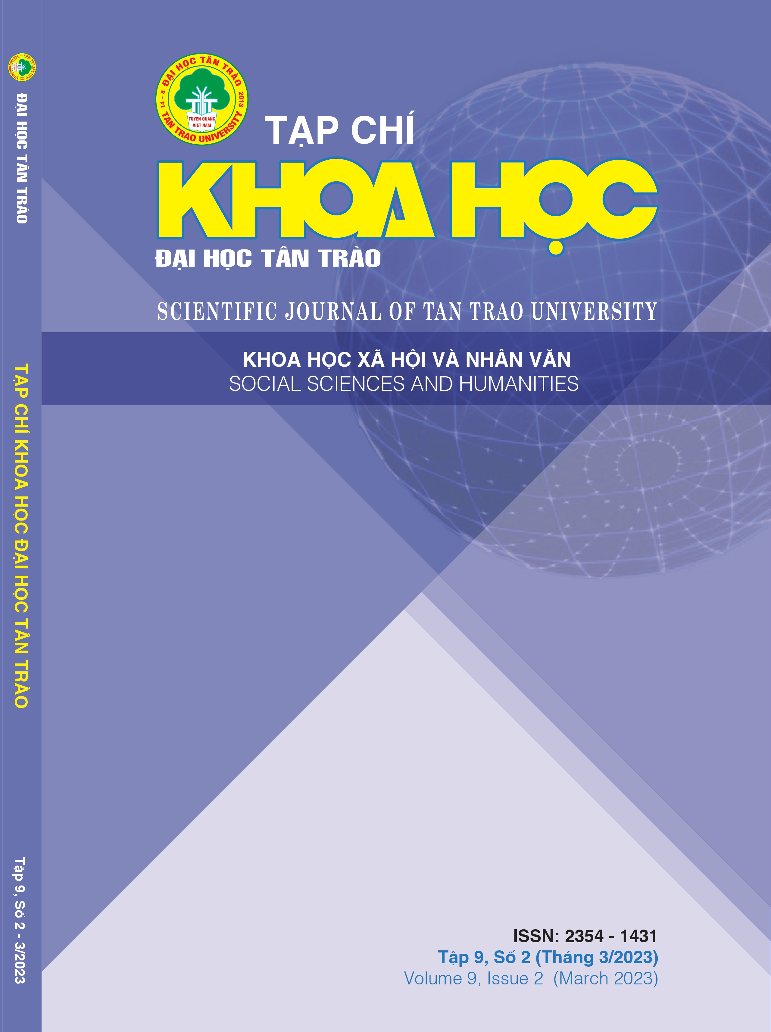 					Xem T. 9 S. 2 (2023): Khoa học Xã hội và Nhân Văn
				