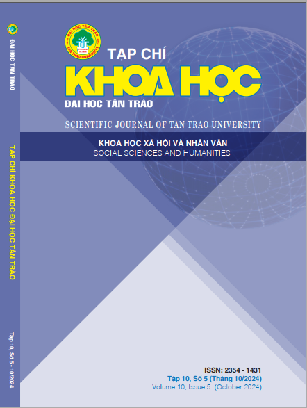 					Xem T. 10 S. 5 (2024): Khoa học Xã hội và Nhân văn
				